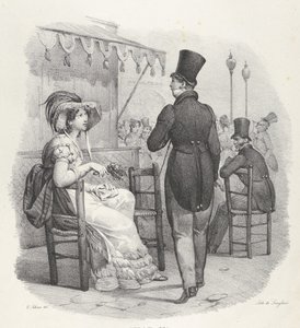 Kap. IV: Hun ser på meg! Gud for en lykke! Hun legger merke til meg! Hvilken lykke!, 1824. av Victor Adam
