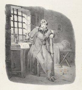 Kap. XIII: St. Pelagie! nydelig opphold! Sainte-Pélagie fengsel, et sjarmerende opphold!, 1824.. av Victor Adam