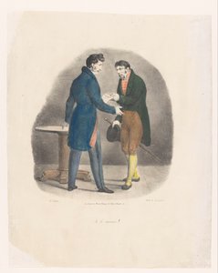 Ung mann mottar et brev Det er godt! (tittel på objekt) A Year in the Life of a Young Man (serietittel) Un an de la vie de jeune homme, histoire veritable (serietittel) av Victor Adam