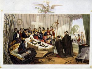 Åpning av Napoleons kiste på øya St. Helena, 16. oktober
