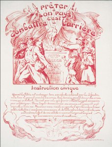 Lending your country is fighting behind - Civic Education. War Poster