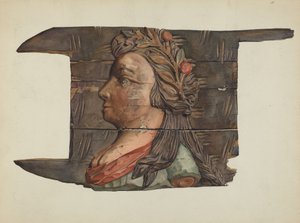 Treskjæring, ca. 1938. av Victor F. Muollo