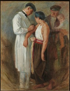 La Vaccination, ca. 1923 (olje på lerret)