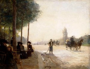 Champs Elysees, Paris, av Victor Gabriel Gilbert