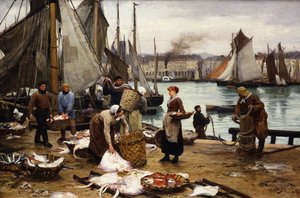 Lossing av fangsten, 1881 av Victor Gabriel Gilbert