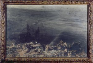 The Dead City (blekk, vask og wc på papir)