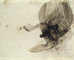 Uten tittel, ca. 1853-5 (blekkvask på papir) av Victor Hugo