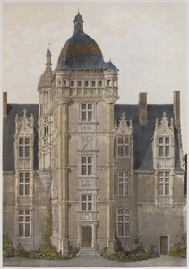 Chateau of Saint-Ouen, Mayenne, illustrasjon fra 