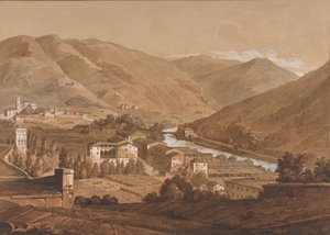 By i en alpedal, n.d. av Victor Jean Nicolle