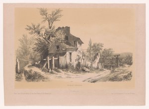 Boerderij op de Mont Valérien På Mont Valérien (tittel på objekt) av Victor Lefranc