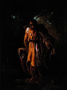 In the Woodlands (olje på panel) av Victor Nehlig