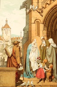 Kristus brakte til Jerusalem av Victor Paul Mohn