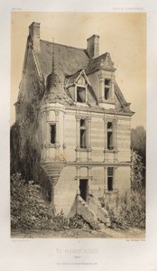 Pittoresk arkitektur eller monumenter fra det 15. århundre. Og XVI. Centuries: Slott i Frankrike fra det XV og XVI århundre: Pl. 79, Le Plessis-Dumée (Yonne) av Victor Petit