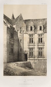 Pittoresk arkitektur eller monumenter fra det 15. århundre. Og XVI. Centuries: Slott i Frankrike fra det XV og XVI århundre: Pl. 92, Château de Bernesq (Calvados) av Victor Petit