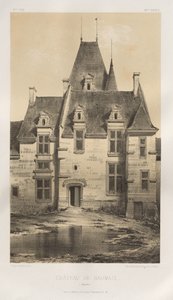 Pittoresk arkitektur eller monumenter fra det 15. århundre. Og XVI. Centuries: Slott i Frankrike fra det XV og XVI århundre: Pl. 97, Château de Baumais (Calvados) av Victor Petit