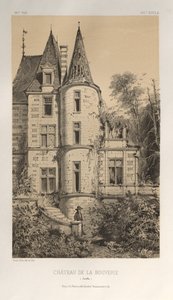 Pittoresk arkitektur eller monumenter fra det 15. århundre. Og XVI. Centuries: Chateaux of France of the XV and XVI Centuries: Pl. 29, Chateau De La Bouverie (Sarthe) av Victor Petit