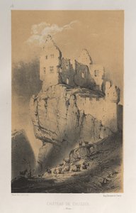 Pittoresk arkitektur eller monumenter fra det 15. århundre. Og XVI. Centuries: Chateaux De France av XV og XVI Centuries: Pl. 30, Chateau De Crussol (Drome) av Victor Petit