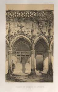 Pittoresk arkitektur eller monumenter fra det 15. århundre. Og XVI. Centuries: Chateaux De France av XV og XVI Centuries: Pl. 41, Galleri Château De Jouancy (Saone et Loire) av Victor Petit