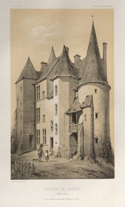 Pittoresk arkitektur eller monumenter fra det 15. århundre. Og XVI. Centuries: Chateaux De France fra det XV og XVI århundre: Pl. 45 Château De Chassy (Saône et Loire) av Victor Petit