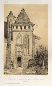 Architecture Pittoresque ou Monuments des xveme. Et xvieme. Siecles: Chateaux De France des XV et XVI Siecles: Pl.2, Portail de L