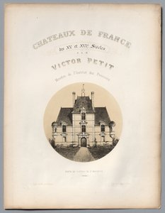Frontispice, Porten til Château de St Manvieux Calvados, 1860. av Victor Petit