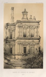 ...pl. 19, Rester av Chateau De Chaumot Yonne, 1860.
