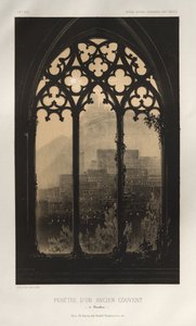 ...pl. 54, Vindu til et gammelt kloster i Barcelona, 1860.