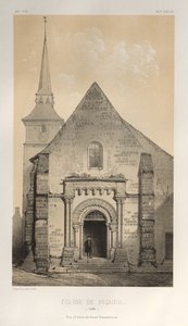 ...pl. 58, Requeil Sarthe-kirken, 1860. av Victor Petit
