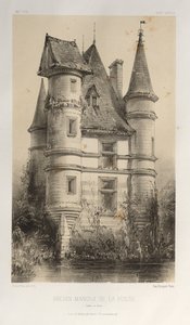 ...pl. 63, tidligere herregård De La Fosse Saône et Loire, 1860. av Victor Petit