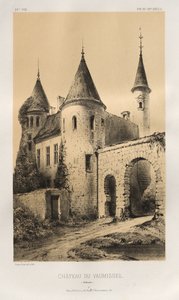 ...pl. 89, Château du Vaumissel Calvados, 1860. av Victor Petit