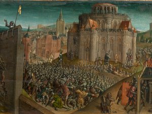 Titus' erobring av Jerusalem (olje på panel) (detalj av 470981)
