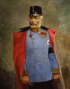Erkehertug Friedrich, hertug av Teschen, ca. 1916 (olje på lerret) av Vienna Nedomansky Studio