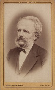 Portrett av komponisten August Wilhelm Ambros 1816-1876, 1773. av Vienna . Photo studio Georg Friedrich