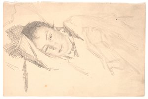 Kunstnerens kone hviler
