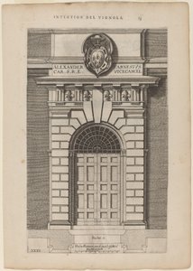 Døråpningen til Farnese Palace av Vignola