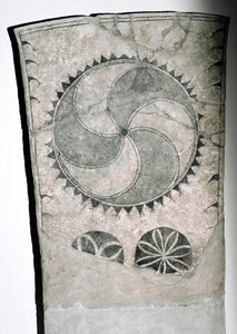 Runestein med solsymbol, 7.-8. århundre av Viking
