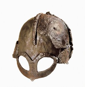 viking helmet Gjermundbu, found in Ringerike, Norway