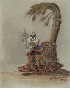 Scenografi for operaen Ruslan og Lyudmila av M. Glinka av Viktor Alexandrovich Hartmann