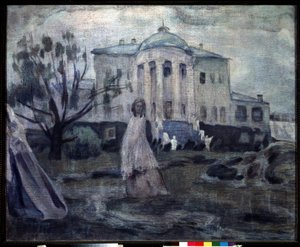Fantomer (spøkelser). Peinture de Victor (Andre) Elpidiforovich Borisov Musatov (Borisov-Musatov) (1870-1905). Tempera Sir Toile av Viktor Elpidiforovich Borisov Musatov