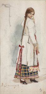 Kostymedesign for operaen Rusalka av A. Dargomyzhsky