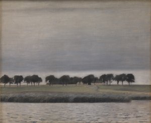 Forstudie for Solregn. Gentoftesjøen, 1903.