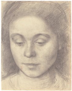 Portrett av Ida, kunstnerens kone av Vilhelm Hammershøi