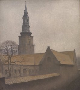 Sankt Petri kirke, København, 1906. av Vilhelm Hammershøi