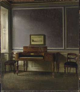 Det gamle pianoet. Strandgade 30 (Det gamle klaveret. Strandgade 30) av Vilhelm Hammershoi