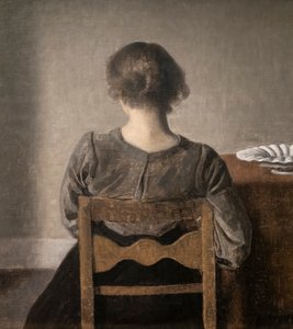 Hvile også kalt Repos av Vilhelm Hammershoi