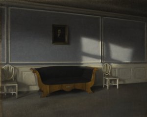 Solskinn i salongen III, ca. 1905 av Vilhelm Hammershoi