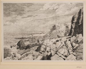 Bornholms steinete kyst av Vilhelm Kyhn