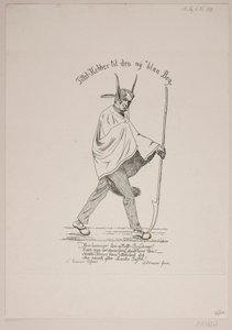 Satirisk portrett av Vilhelm Kyhn