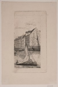 Utenfor Nyhavn Kanal av Vilhelm Kyhn