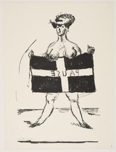 Ark fra "Klingens Kunstnermappe nr. 2" av Vilhelm Lundstrøm